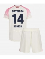 Bayer Leverkusen Patrik Schick #14 Bortedraktsett Barn 2025-26 Korte ermer (+ bukser)